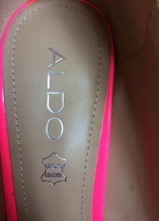 Кожаные розовые туфли aldo4 фото