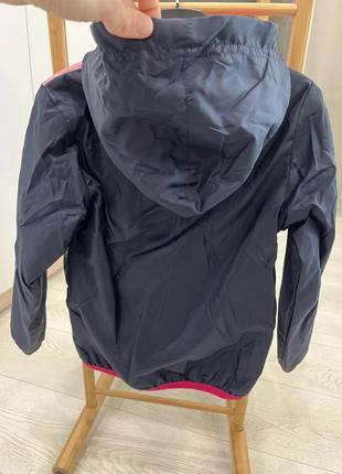 Деми куртка ветровка на флисе, демисезонная курточка на флисе дл девочки, дождевик на флисе6 фото