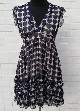 Шифонова  сукня в сердечко