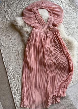 Сарафан персикового кольору плісе