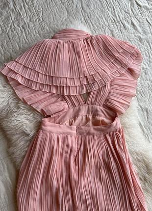 Сарафан персикового кольору плісе