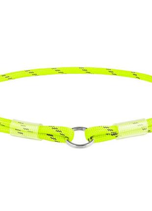 Шнурок для адресника (желтый) из паракорда светоотражающий диаметр 4мм, длина 25-45 см waudog