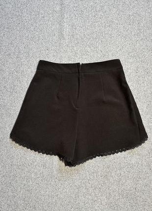 Miss selfridge shorts women black жіночі брючні шорти чорні літні легкі високі високий пояс4 фото