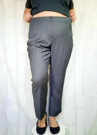 Завужені елегантні штани темно-сірого відтінку2 фото