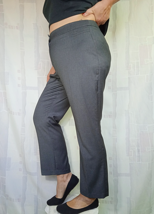 Завужені елегантні штани темно-сірого відтінку4 фото