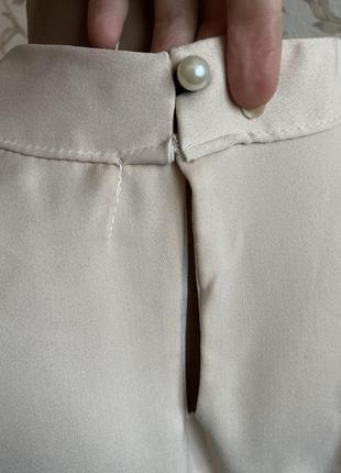 Блузка топ з перлинами нюд8 фото