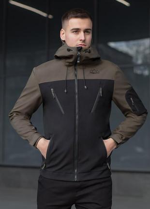 Куртка pobedov jacket "korol' lev" чорна-хакі3 фото