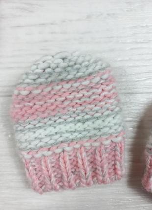 Комплект детский шапка и варежки зимние george3 фото