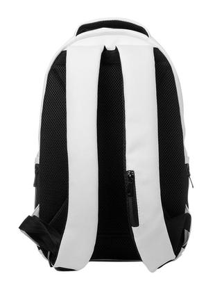 Рюкзак белый вместительный стильный кожаный эко2 фото