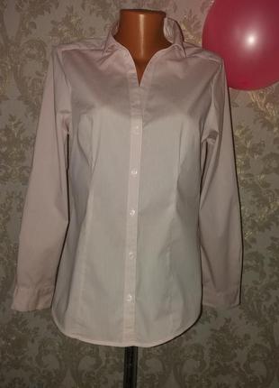Стильная нежно-сиреневая рубашка блузка h&m xl