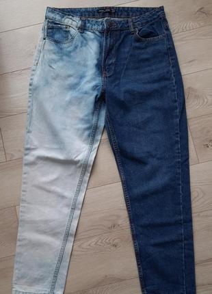 Bershka джинси комбіновані мом  eu 42 розмір