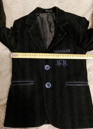 Пиджак для мальчика велюровый7 фото