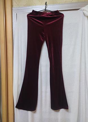 Брюки велюр topshop