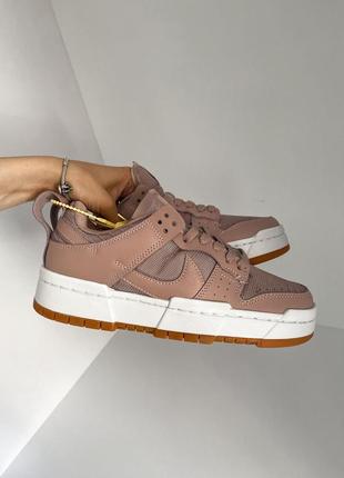 Женские кроссовки nike dunk disrupt pink white 36-37-38