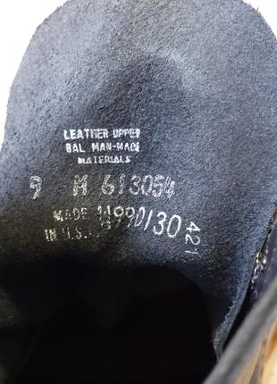 Ботинки wolverine heritage 1000 mile wedge black, made in usa6 фото