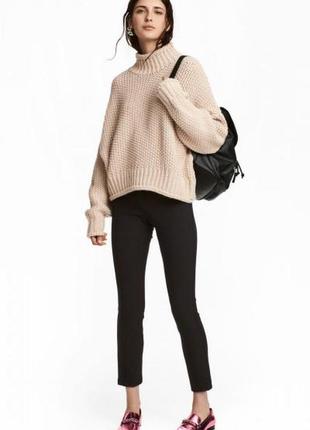 Оригинальные строгие брюки-стретч от бренда h&m 0527781004 разм. 38