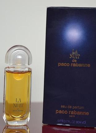 Paco rabanne la nuit 5 ml. (vintage)