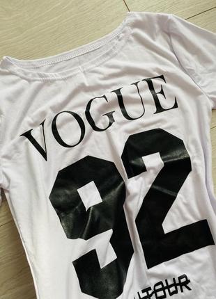Ультрамодная трендовая футболка vogue3 фото