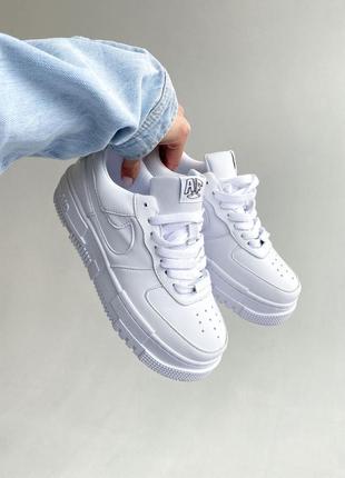 Женские кроссовки nike air force pixel white 36-37-39-401 фото