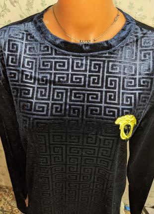 Кофта бархат versace 2
