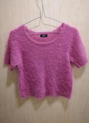 Свитер с коротким рукавом  травка