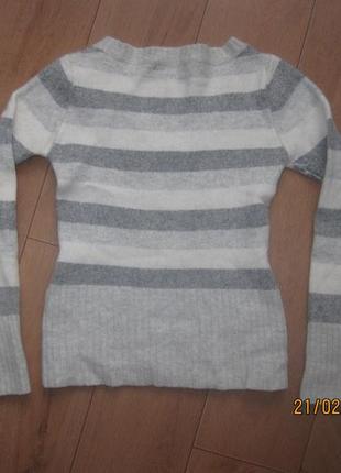 Теплий светр, кофта з ангори і вовни jane norman для дівчинки 8-10 років5 фото