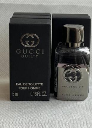 Guilty pour homme туалетна вода 5 мл (міні) оригінал!1 фото