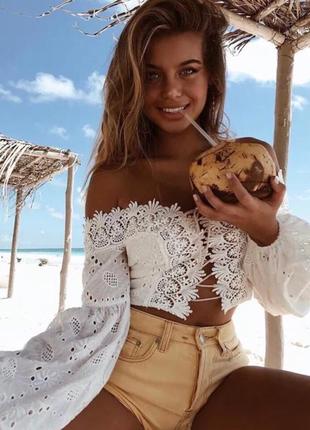 Рубашка кружево прошва