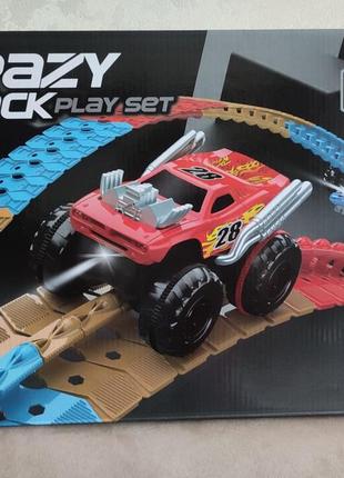 Автотрек, трек crazy track 260 деталей с машинкой