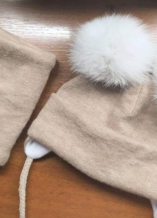 Шапка шапочка ангора