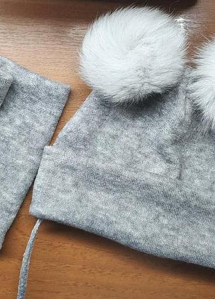 Шапка шапочка ангора