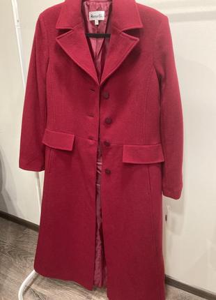 Стильное  пальто макси длины в составе кашемир шерсть