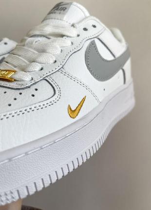 Женские кроссовки nike air force 1 low white grey 38-39-418 фото