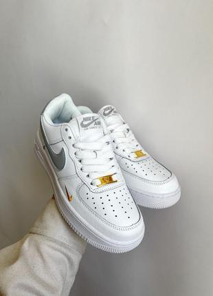 Женские кроссовки nike air force 1 low white grey 38-39-414 фото