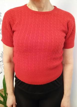 Красная кофта с люрексом бренд jessica reid