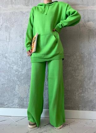 Костюм женский qu style-22205 one size зелёный