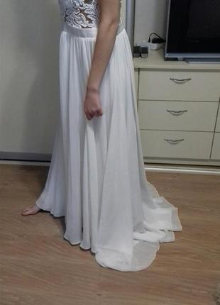 Сукню весільну дуже ніжне 48-50 р.2 фото