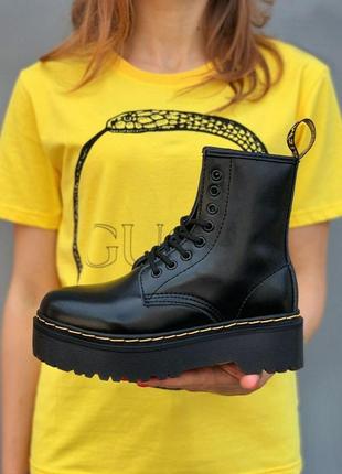 Сапоги в стиле dr. martens 1460 bex black