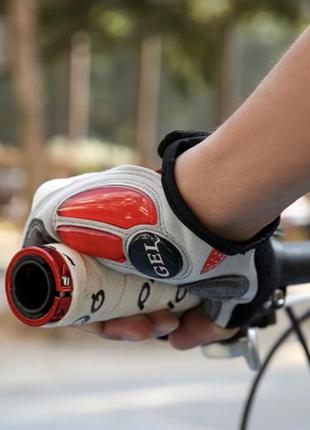 Набір велопляшка та рукавички для велосипеда giyo m чорно-червоний9 фото