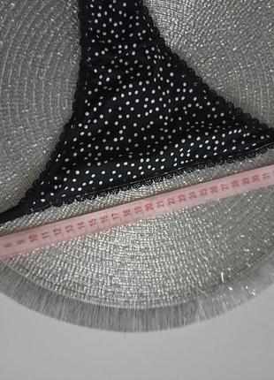 Гладкие трусики стринги шнурки с тонкими полями боками батал