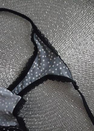 Гладкие трусики стринги шнурки с тонкими полями боками батал