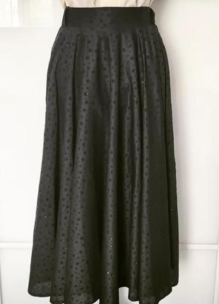 Офигезная крутая классная, стильная прекрасная винтажная пышная юбка ретро винтаж полусолнце2 фото