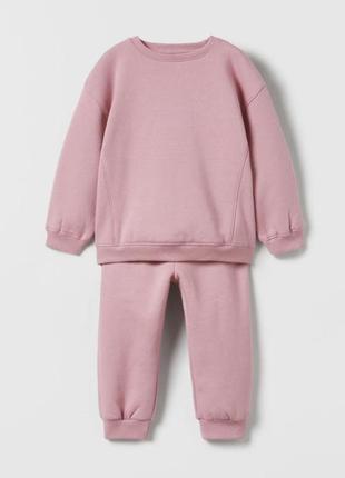 Плюшевий комплект zara спортивний костюм