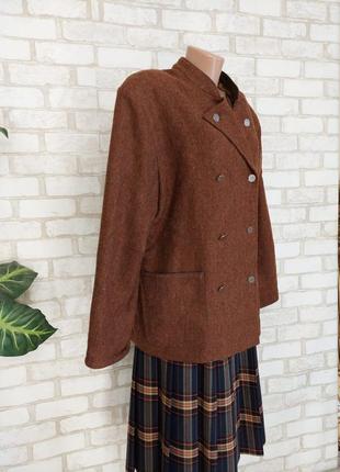 Новый мега тёплый пиджак/кардиган со 100% шерсти с кожанными вставками, размер 5-6 хл2 фото