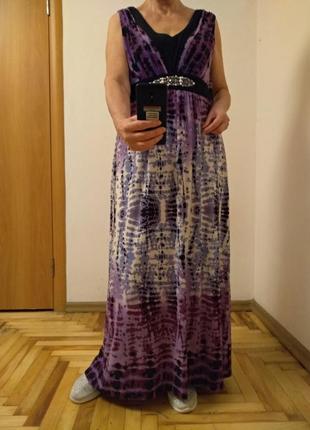 Красивое трикотажное платье в пол.  ronni nicole  размер 206 фото