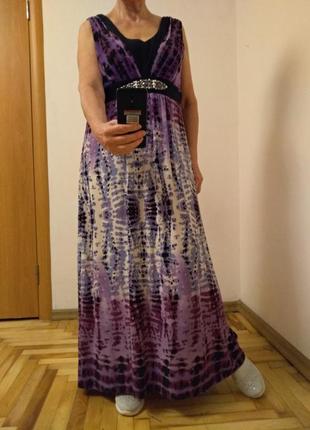 Красивое трикотажное платье в пол.  ronni nicole  размер 209 фото