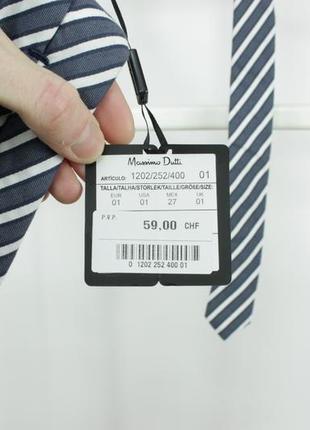 Шикарна стильна краватка massimo dutti stripped tie5 фото