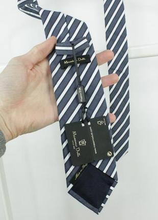 Шикарна стильна краватка massimo dutti stripped tie1 фото