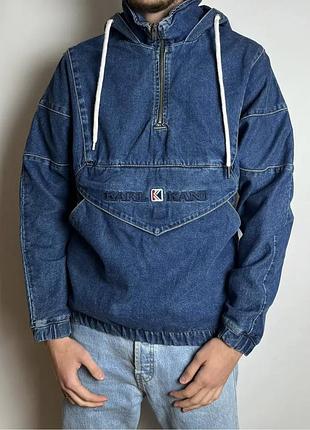 Karl kani анорак куртка деним