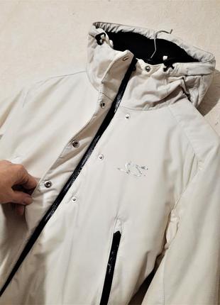 Сaсao итальянская куртка белая молочная короткая зима/деми на девушку с капюшоном + балаклава3 фото